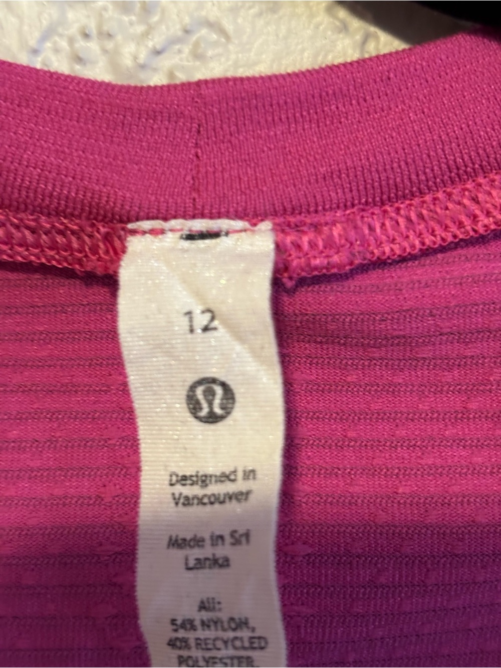 lululemon athletica Short Sleeve Tee in Bright Pink